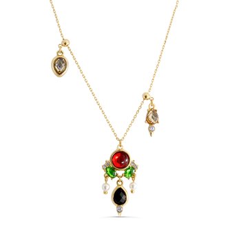 Multicolor Gemstone Necklace M500-CA-00438