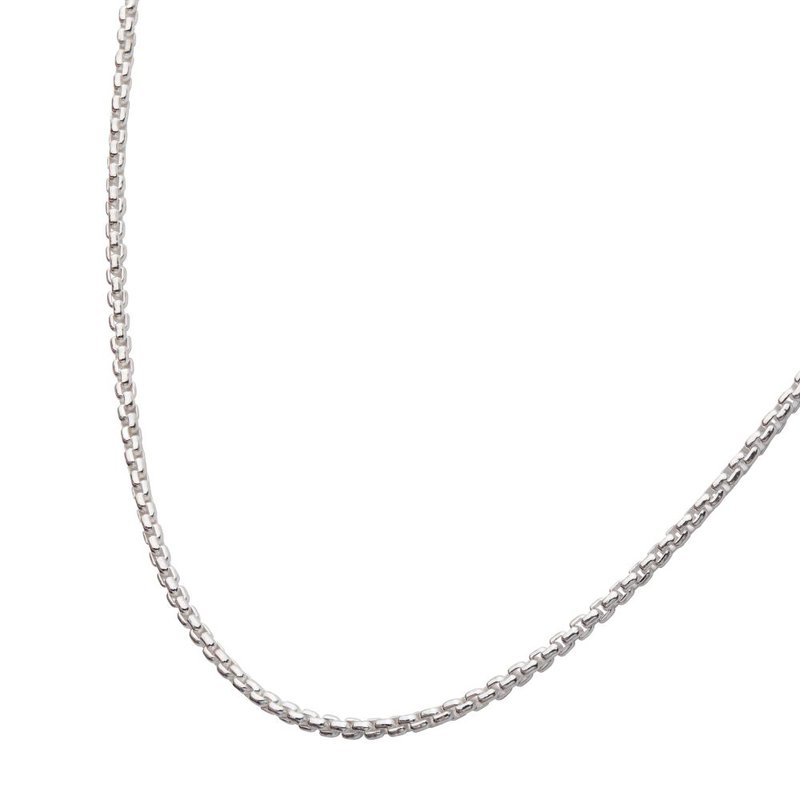 INOX Jewelry 2.6mm 925 Italy Silver Polished Finish Box Chain