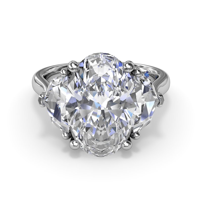 Fana Three Stone Diamond Cadillac Engagement Ring S4282