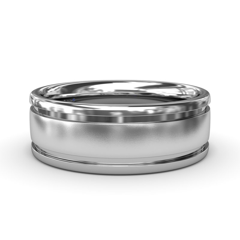 Fana Sandblast Finish Men's Band M1015 Worthington Jewelers: The