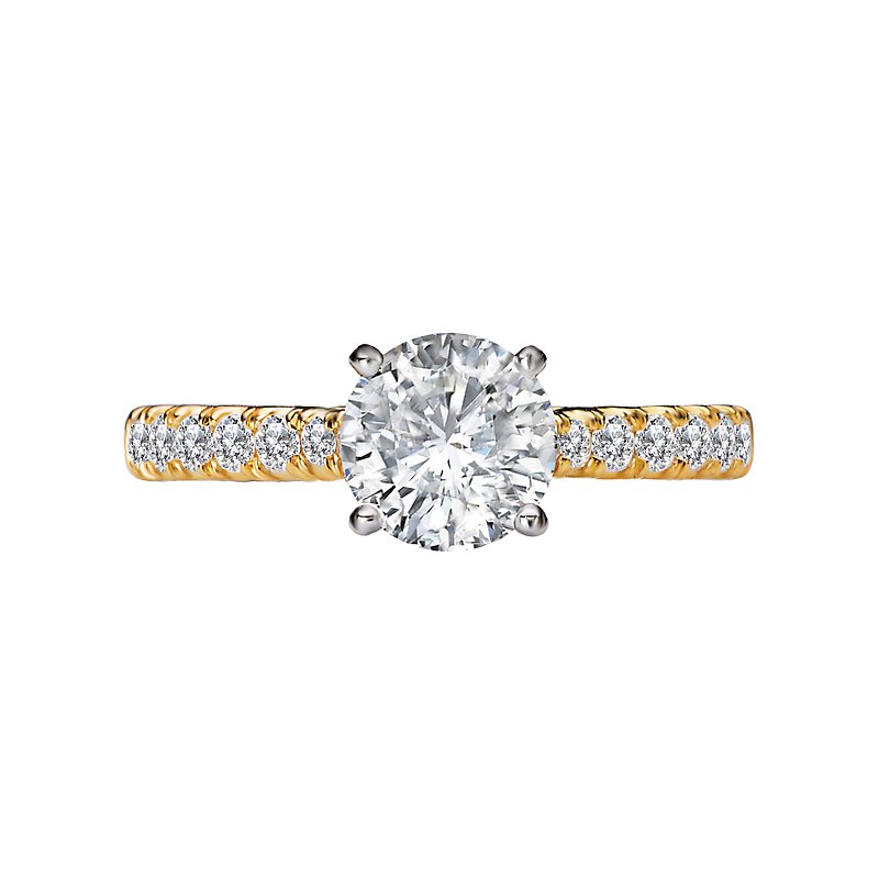 Romance Classic Diamond Wedding Ring 160101-SY - Hobbs Jewelers