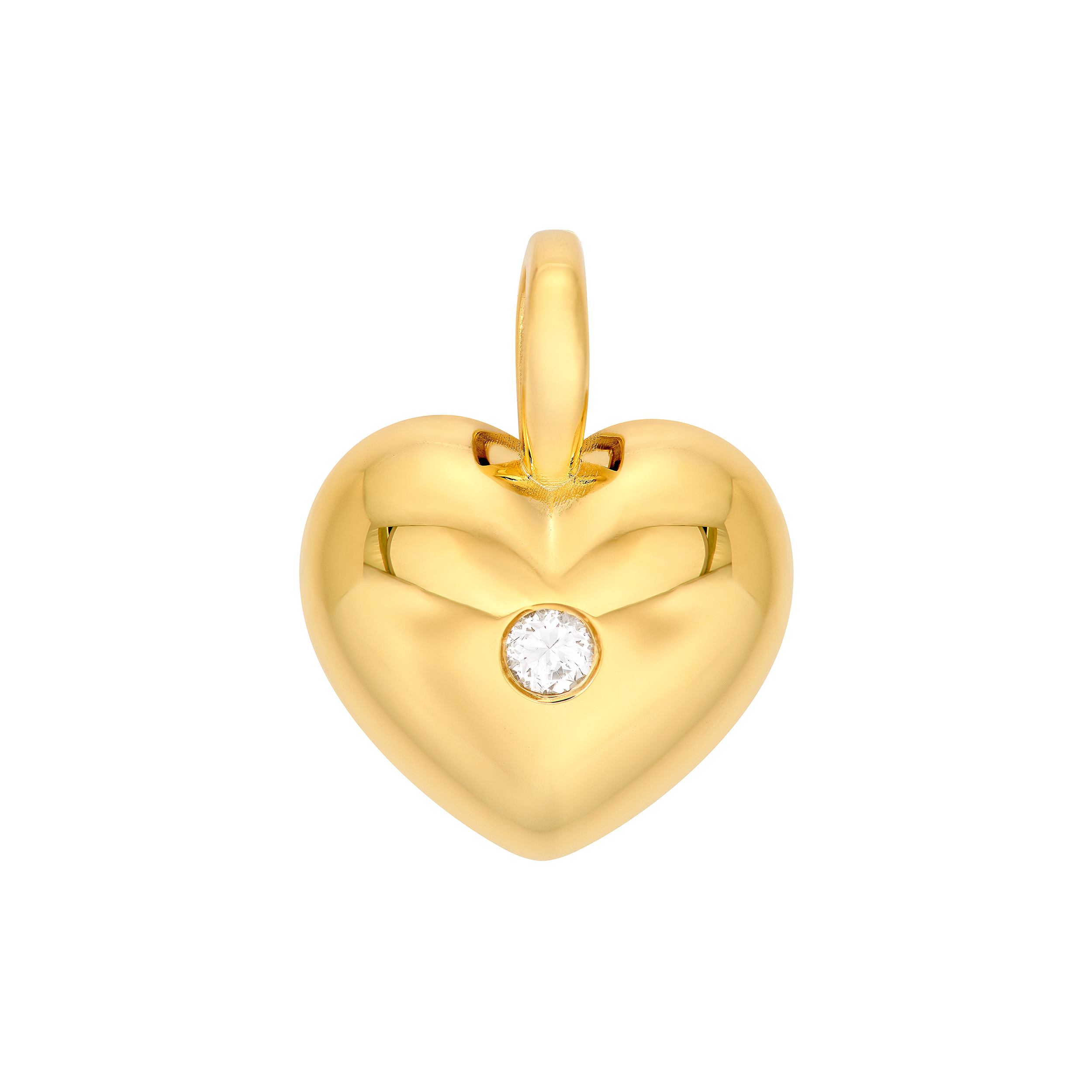 Midas Chain Diamond Heart Pendant MF045409 - Hayden Jewelers