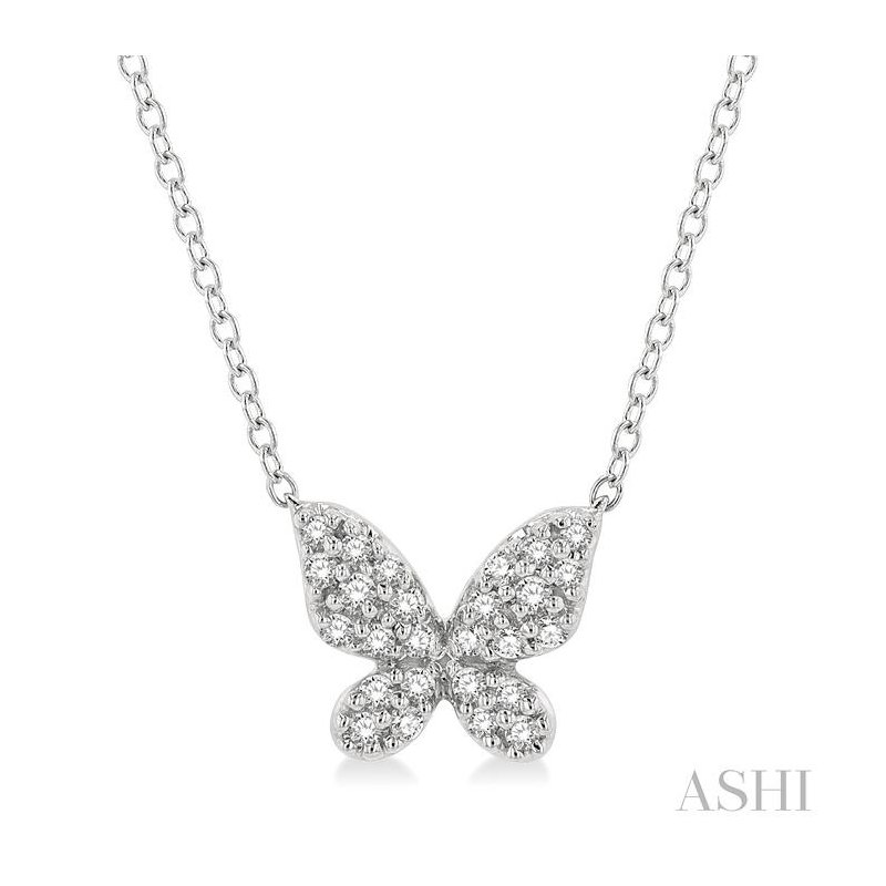 ASHI Butterfly Petite Diamond Fashion Pendant 641A8HDTSPDWG