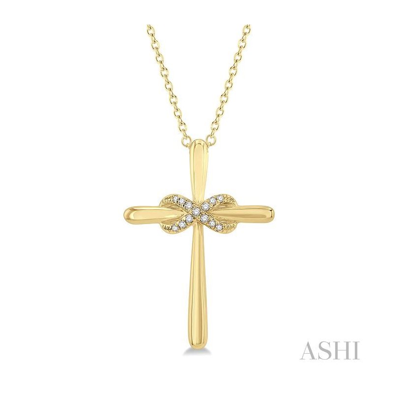 Crocker's Collection Infinity Cross Petite Diamond Fashion