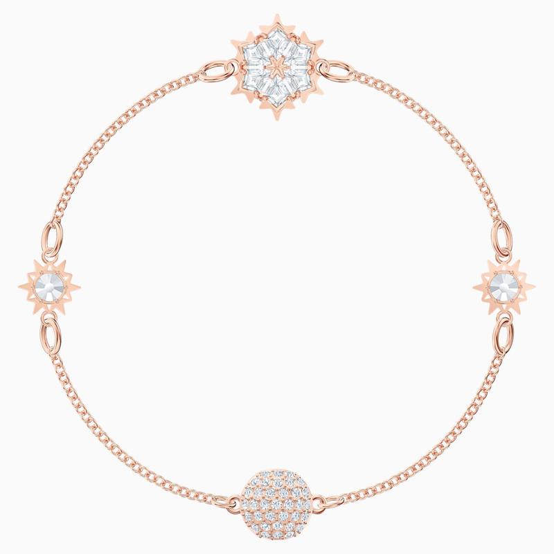 Swarovski Swarovski Remix Collection Snowflake Strand White Rose gold tone plated 5512377 Bradley Gough Diamonds