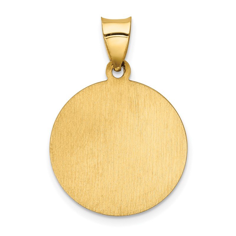 14k Gold Our Lady of Sorrows Medal Hollow Pendant 14k Gold Our Lady of Sorrows Medal Hollow Pendant