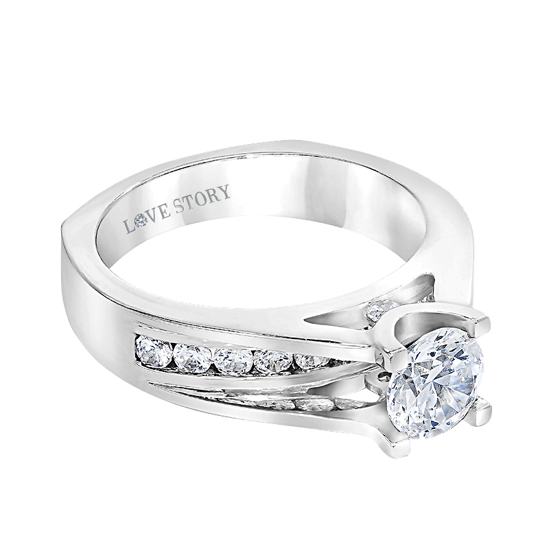 ラブストーリー Love Story Diamonds Channel-Set Engagement Ring by Love Story 309