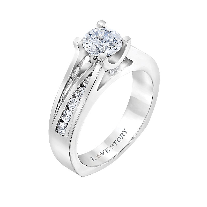 Love Story Diamonds Channel-Set Engagement Ring by Love Story 309