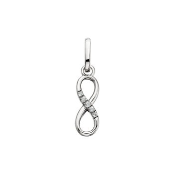 Silver Infinity Charm ASPSSFJ330WT