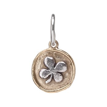 Waxing Poetic Sterling Silver & Brass Cross Charm Set – Small Oval Religious Charms (Set Of 4, 925 Sterling)