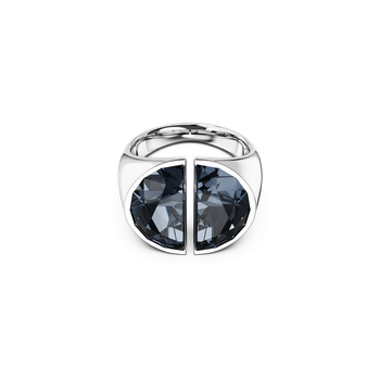 Swarovski Lucent cocktail ring, Gray, Rhodium plated 5674985
