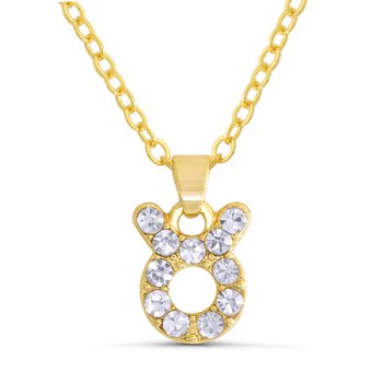 Taurus Crystal Accents Zodiac Pendant LN4525