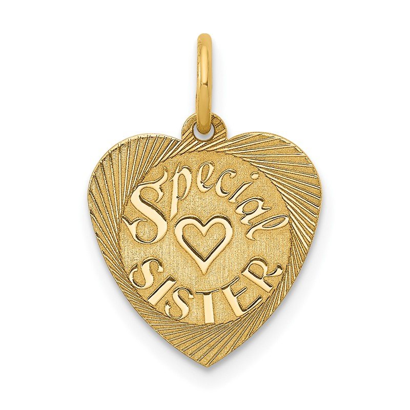 14k Yellow Gold #1 TEACHER Charm - 12YFKA | JTV