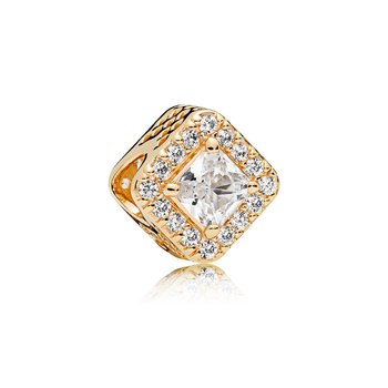 アクセサリー Pandora Diamond 14k Charm Pandora 14k charm with clear cubic zirconia 756207CZ - Hooper's