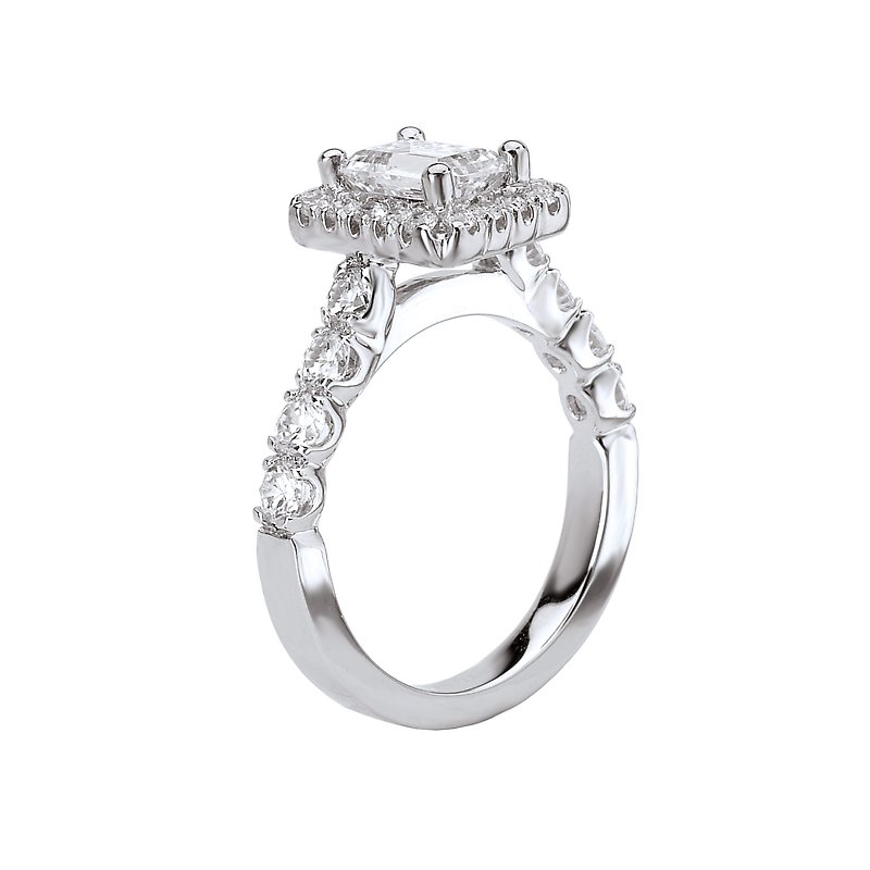 18K White 2.5 mm Half Round Tapered Band Size 10.5 Ref 11904902 :: Stuller  HRT10.5:2007:P