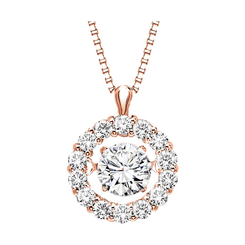 Rhythm of Love 14Kt Rose Gold Diamond 1/2Ctw Pendant ROL1006
