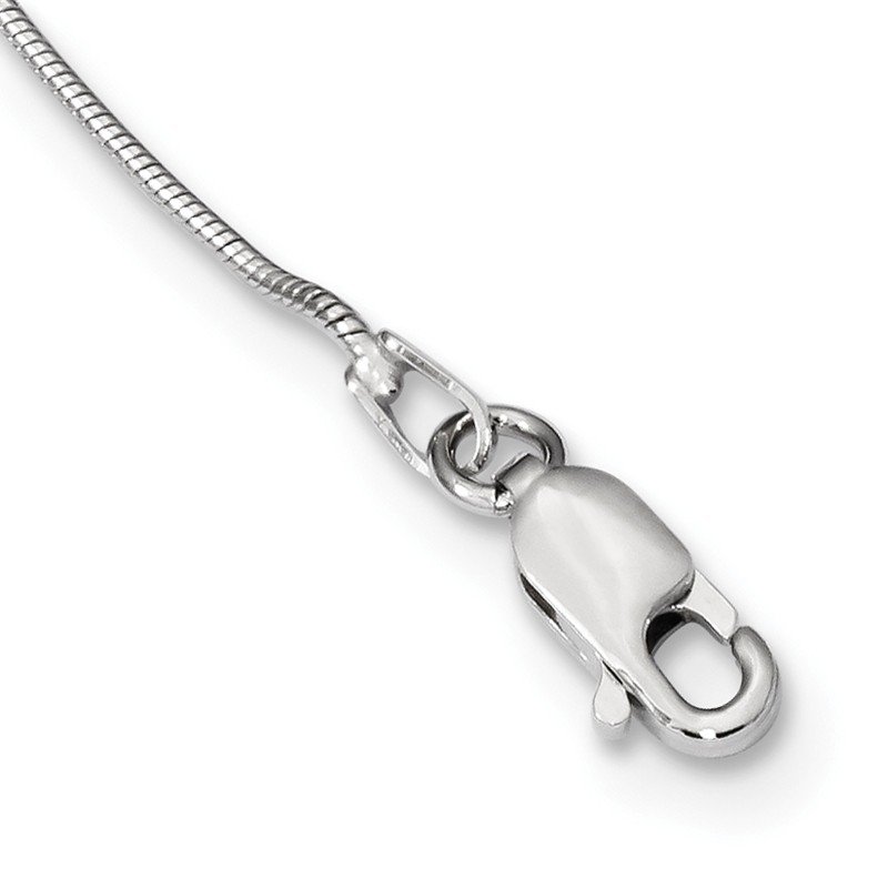 Sterling Silver & CZ Brilliant Embers Skull Necklace Sterling Silver & CZ Brilliant Embers Skull Necklace