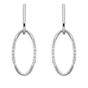 Oblong Oval Drop Earrings .20tw TJC11B3422D