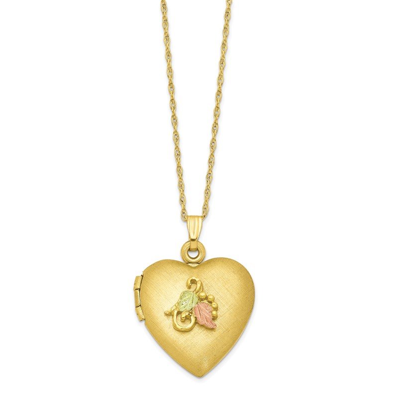 12k/14k gold filled diamond heart photo store locket pendant necklace 18”