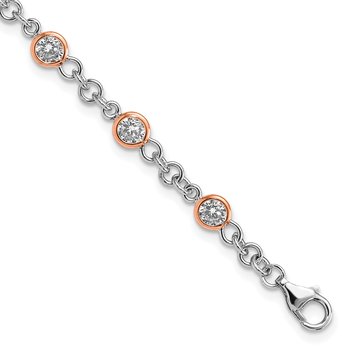 Cheryl M Sterling Silver CZ Infinity Symbol 7 Cheryl M Sterling Silver CZ Infinity Symbol 7
