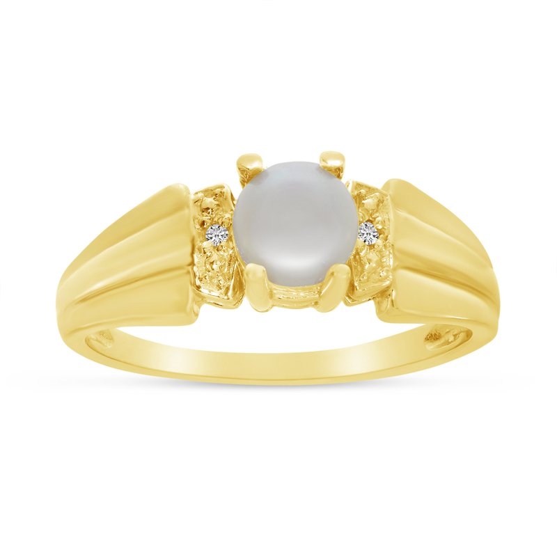 Color Merchants 14k Yellow Gold Freshwater Cultured Pearl And