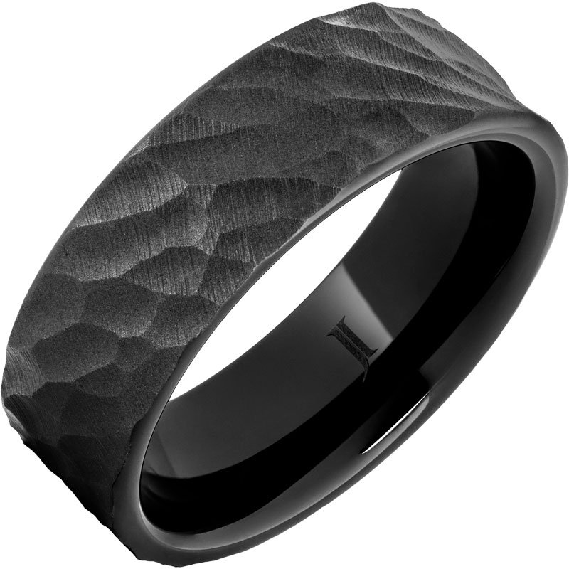 Jewelry Innovations Black Diamond Ceramic Men's Thor Ring with