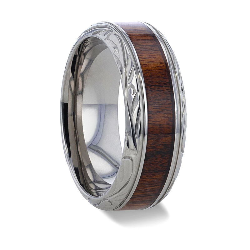 Black Walnut top in metal ring from store barn