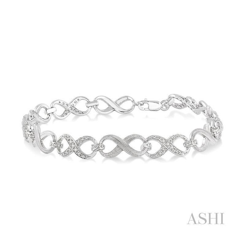 ASHI Silver Infinity Diamond Fashion Bracelet 85038HDSSSLTB ASHI Silver Infinity Diamond Fashion Bracelet 85038HDSSSLTB