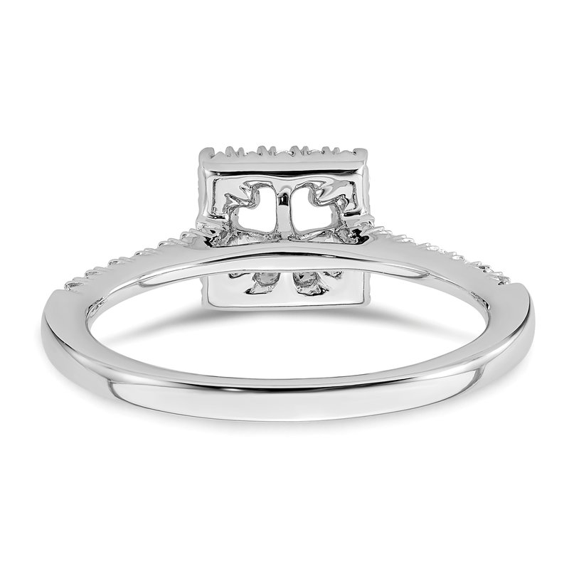 True Origin 14K White Gold 1/3 carat Lab Grown Diamond VS+ F+ Semi ...