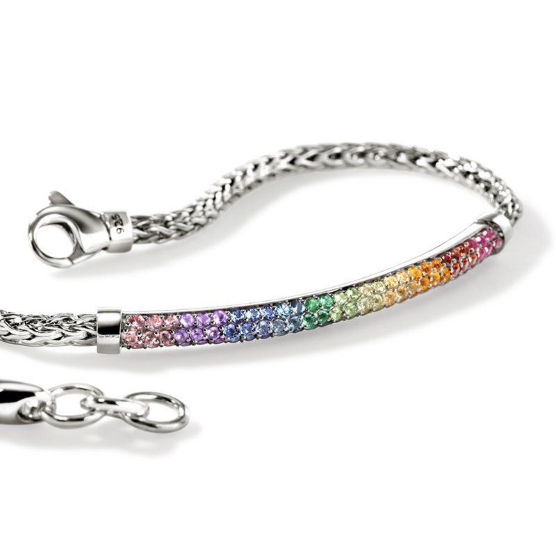 JOHN HARDY Rainbow Bracelet, Sterling Silver, Gemstones