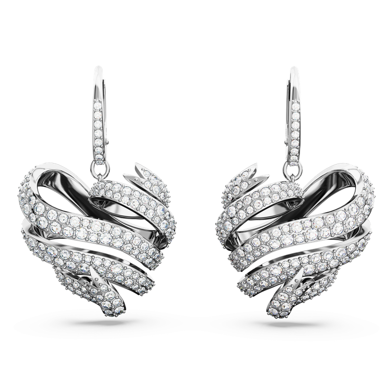 Swarovski Anchor Travel store Exclusive Rhodium Plated and Crystal Stud Earrings