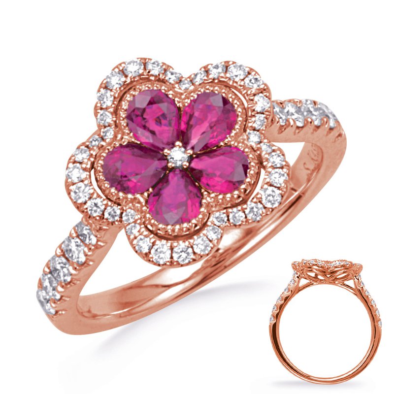 S. Kashi Ring C8209-RRG - Celestial Jewelers
