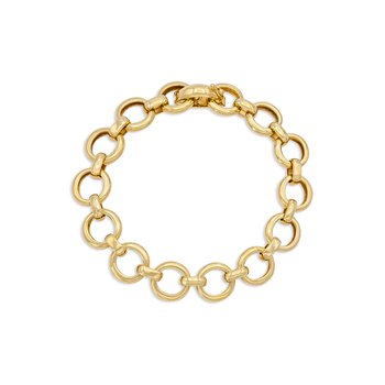 Substantial Gold Oval Link Bracelet B108 - Rudolf Friedmann Substantial Gold Oval Link Bracelet B108 - Rudolf Friedmann