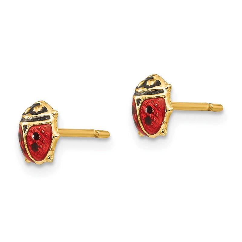 Ladybug Enamel & hotsell 14kt Yellow Gold Post Earrings