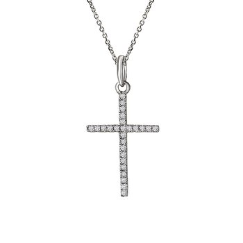 MORELLATO 1703 CIONDOLO １POINT DIAMOND CROSS MOTIFS NECKRAC MORELLATO 1703CIONDOLO 1POINT DIAMOND CROSS MOTIFS NECKRACE