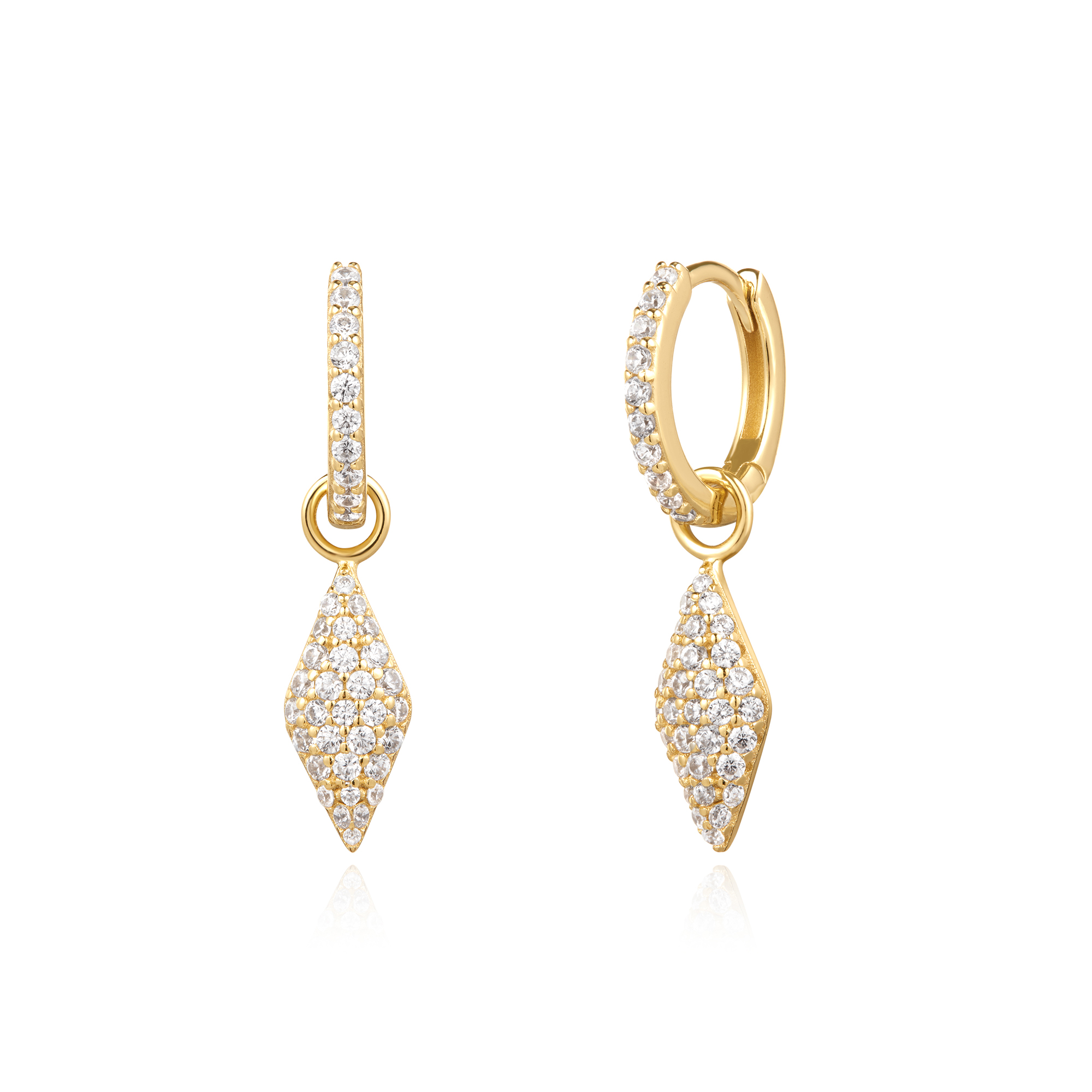 ANIA HAIE Gold Pavé Sparkle Huggies E061-13G - Nacols Jewelry