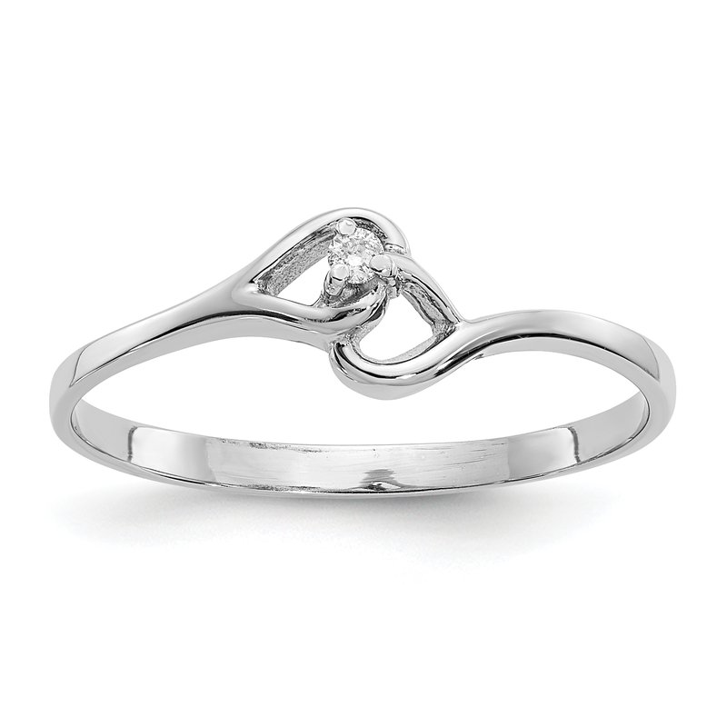 いラインアップ Quality Gold Y4203A ring heart Diamond A Gold White 14k アクセサリー
