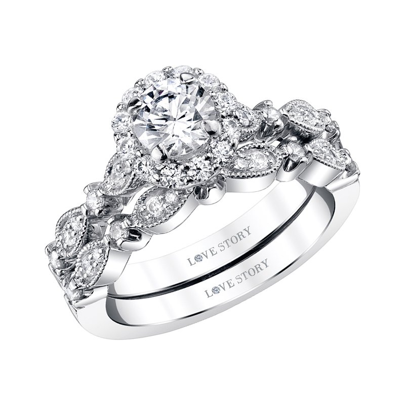 Diamond Engagement Ring by Love Story 472-13876 - Love Story Diamonds