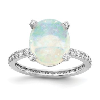Cheryl M Sterling Silver CZ Pear Blue Opal Halo Post Earrings Cheryl M Sterling Silver CZ Pear Blue Opal Halo Post Earrings