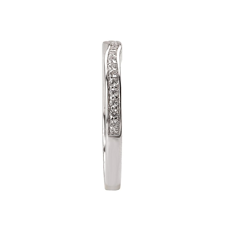 Romance Curved Wedding Band 117236-W - TK Wheeler Jewelers