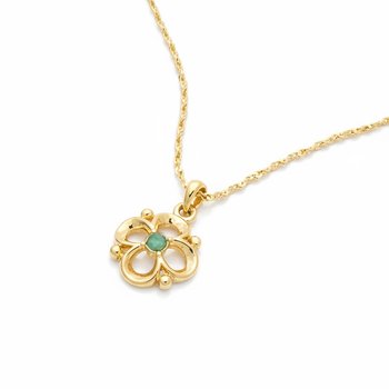 Jade Clover Necklace NKJ452-JJS91933