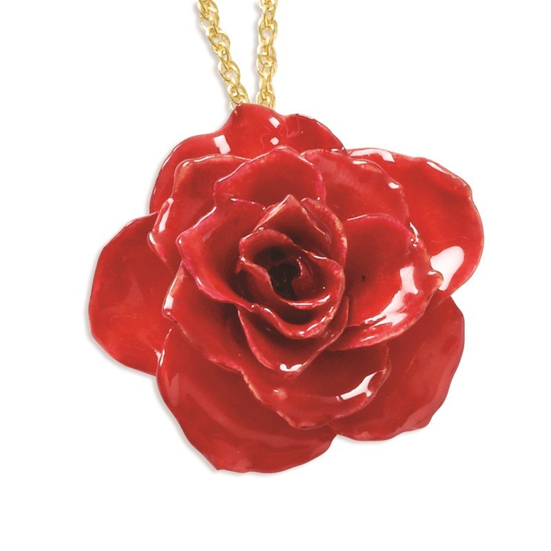 Lacquer Dipped Real Red Rose 20 Lacquer Dipped Real Red Rose 20