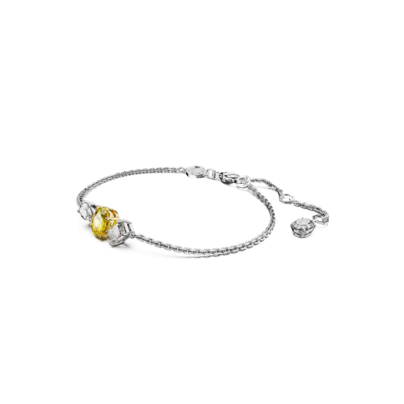 Swarovski Mesmera bracelet, Mixed cuts, Yellow, Mixed metal
