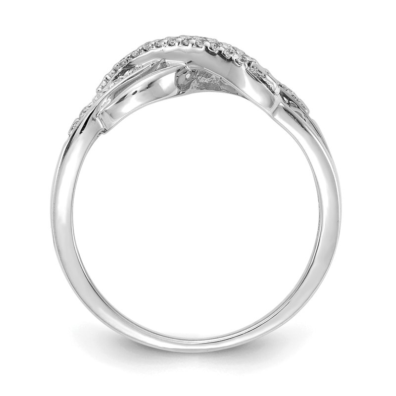 14k White Gold 6x4mm Oval Rhodolite Garnet and Diamond Infinity Style Ring 14k White Gold 6x4mm Oval Rhodolite Garnet and Diamond Infinity Style Ring