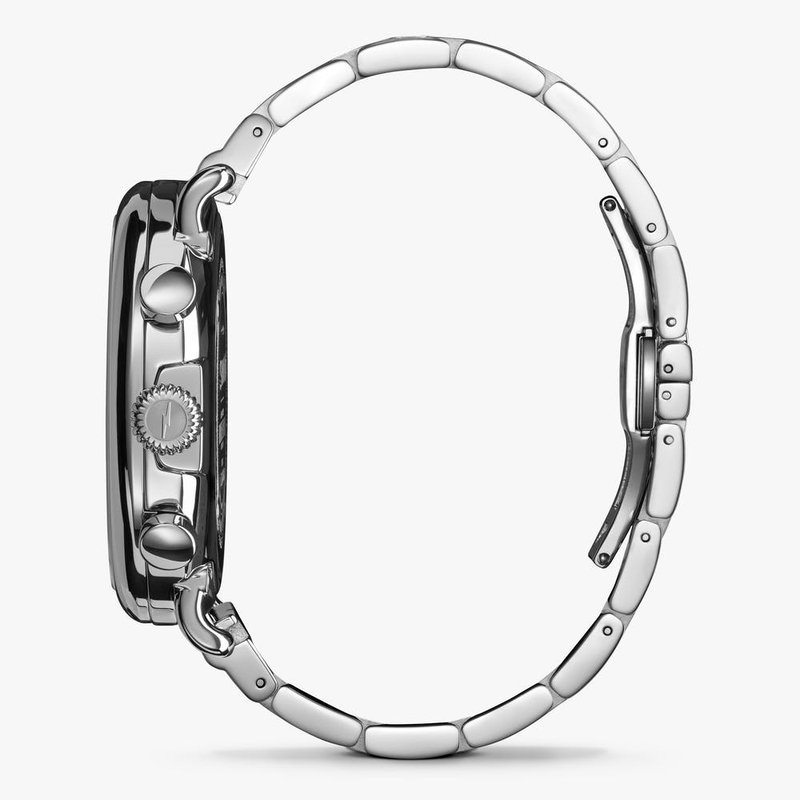 Shinola The Runwell Chrono 47mm Stainless Ivory Dial Bracelet