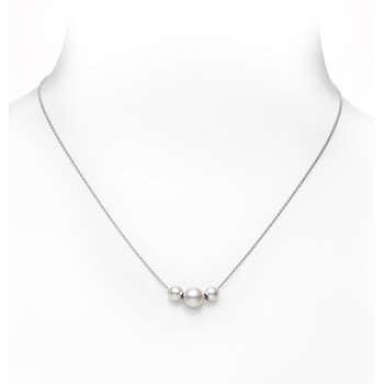 【MIKIMOTO】THE PEARL NECKLACE Mikimoto Pearls in Motion Akoya Cultured Pearl Necklace PPL351DW11