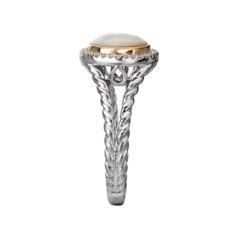◇TATIANA◇ (Silver 925) Twisted Donut Ring CR1835 Jean Rachel Jewelry 925 Sterling Silver Statement Ring with