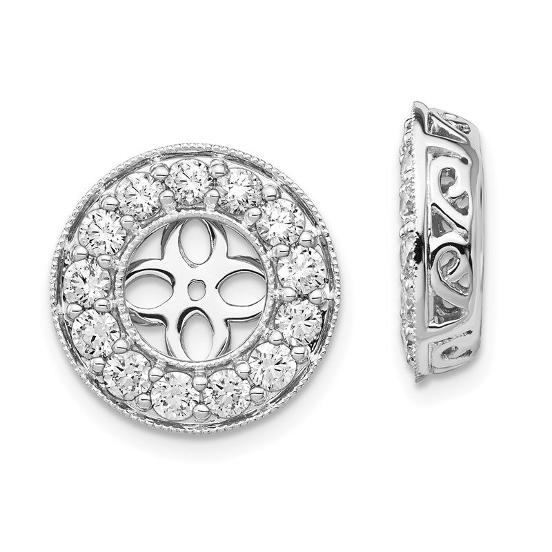 True Origin 14K White Gold 1 carat Lab Grown Diamond VS+ F+ for 6-6.5mm ...