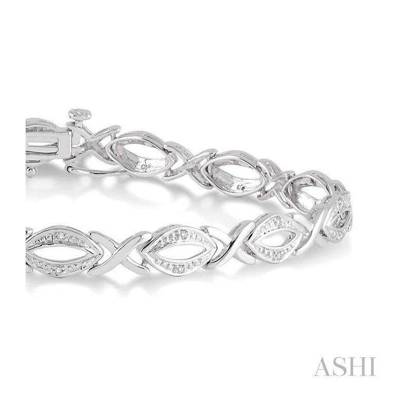 Sterling outlet silver diamond bracelet