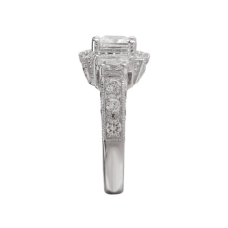 Romance Halo Semi-Mount Diamond Ring 117045-100K - Linden's
